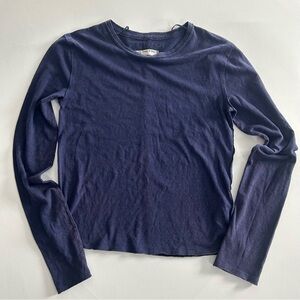 We The Free Deep Blue Long Sleeve Tee (B0040)